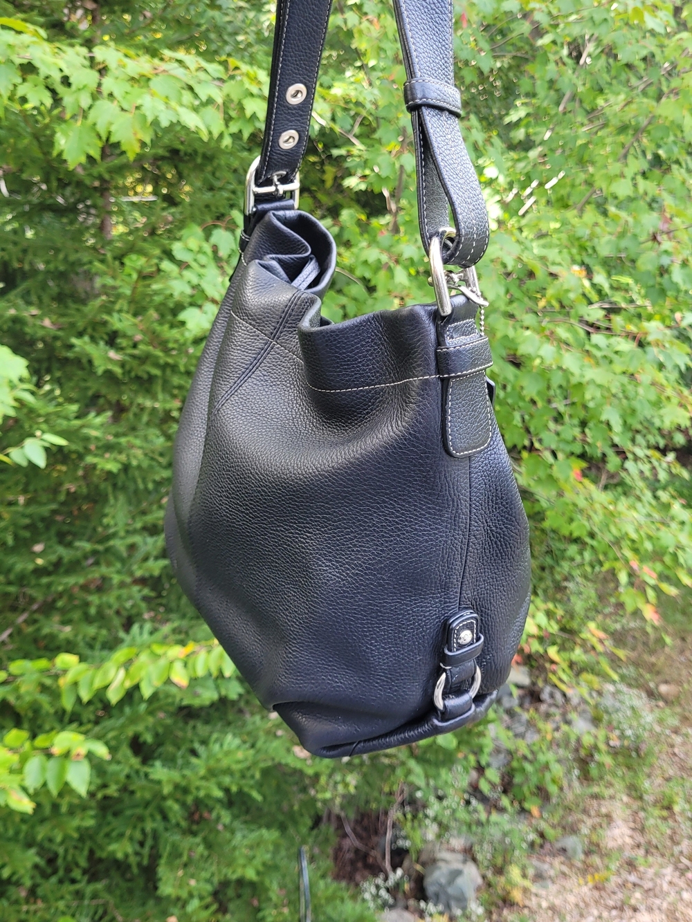 Coach Convertible Soho Hobo Pebbled Leather Duffle Bag